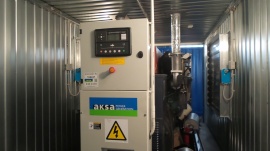 Две блочно-контейнерных дизельных электростанции второй степени автоматизации